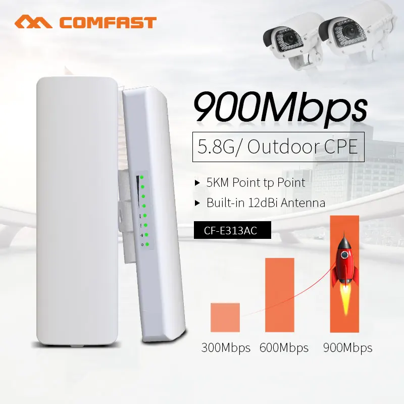 5G Cpe Router Outdoor - COMFAST 3-5KM Tầm Xa 900Mbps Không