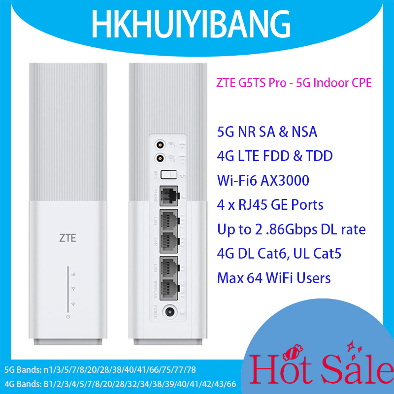 ZTE 5G CPE G5TS Pro Dual Band  - đánh giá và giá 4G Lte Modem Cat6 External Antenna