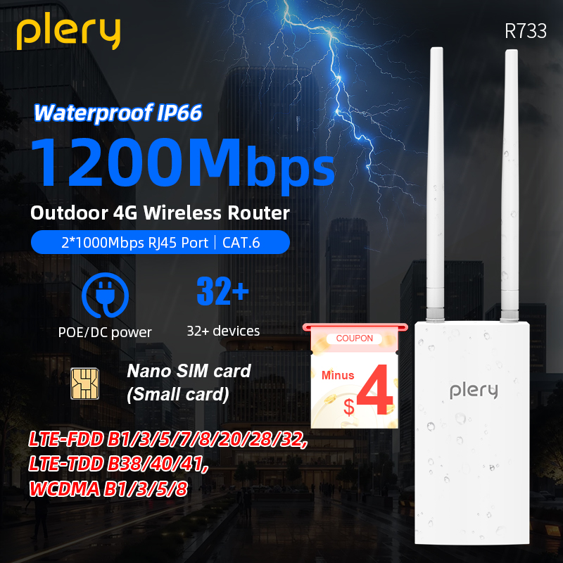 Plery WIFI 5 1200Mbps Wireless - đánh giá và giá 5G Cpe Router Outdoor