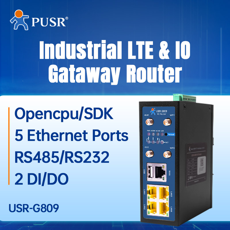 USR-G809-EAU Europe & Australi - đánh giá và giá Industrial 4G Router Vpn
