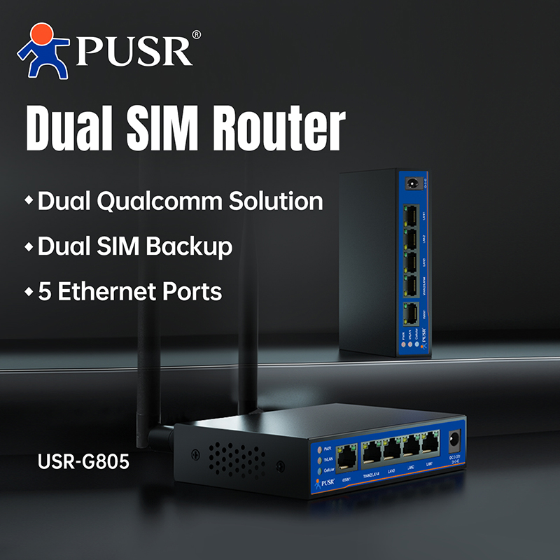 PUSR 4G LTE Industrial Router  - đánh giá và giá 4G Router Dual Sim Failover