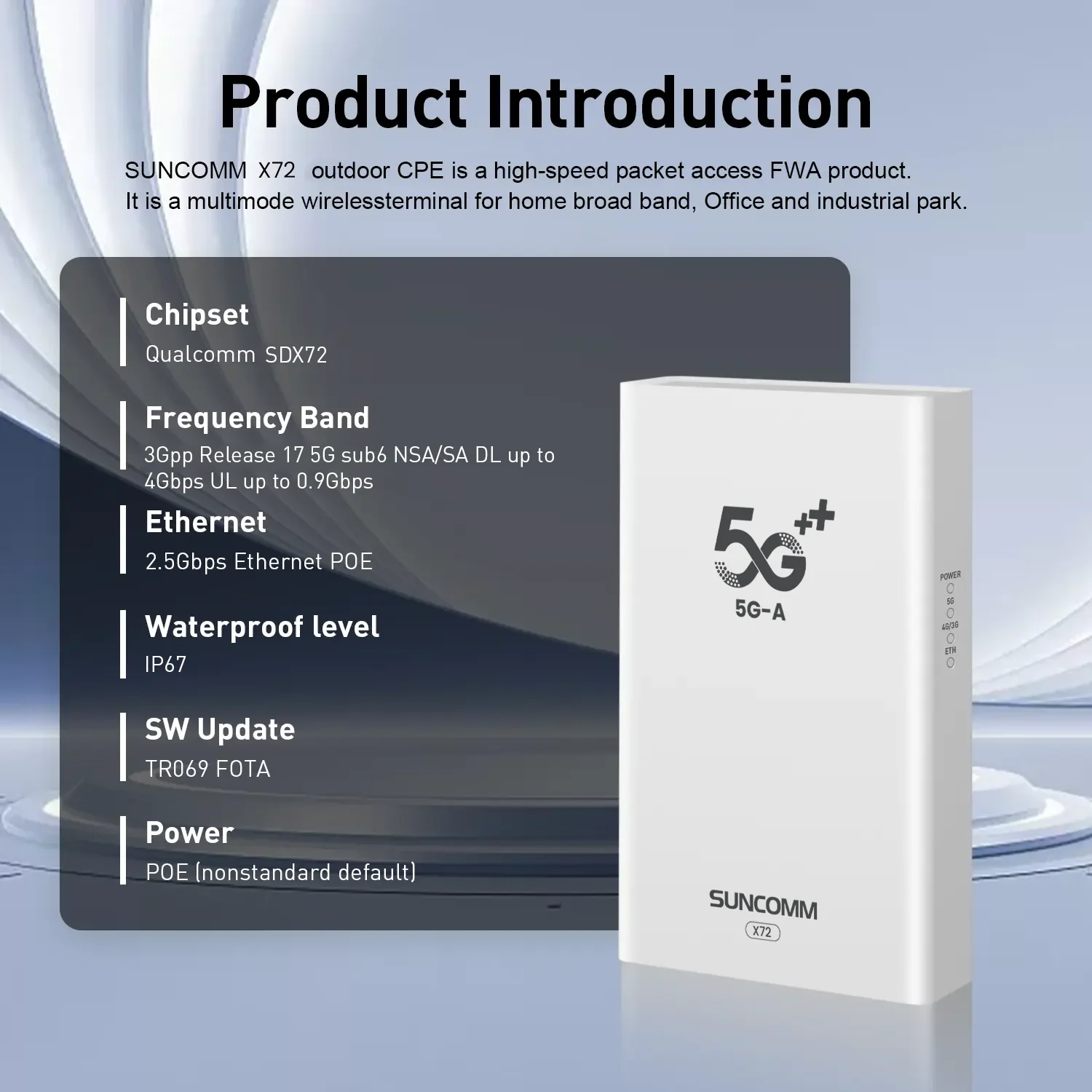 Gold Seller New X72 Outdoor CP - đánh giá và giá 5G Outdoor Cpe Nsa Sa